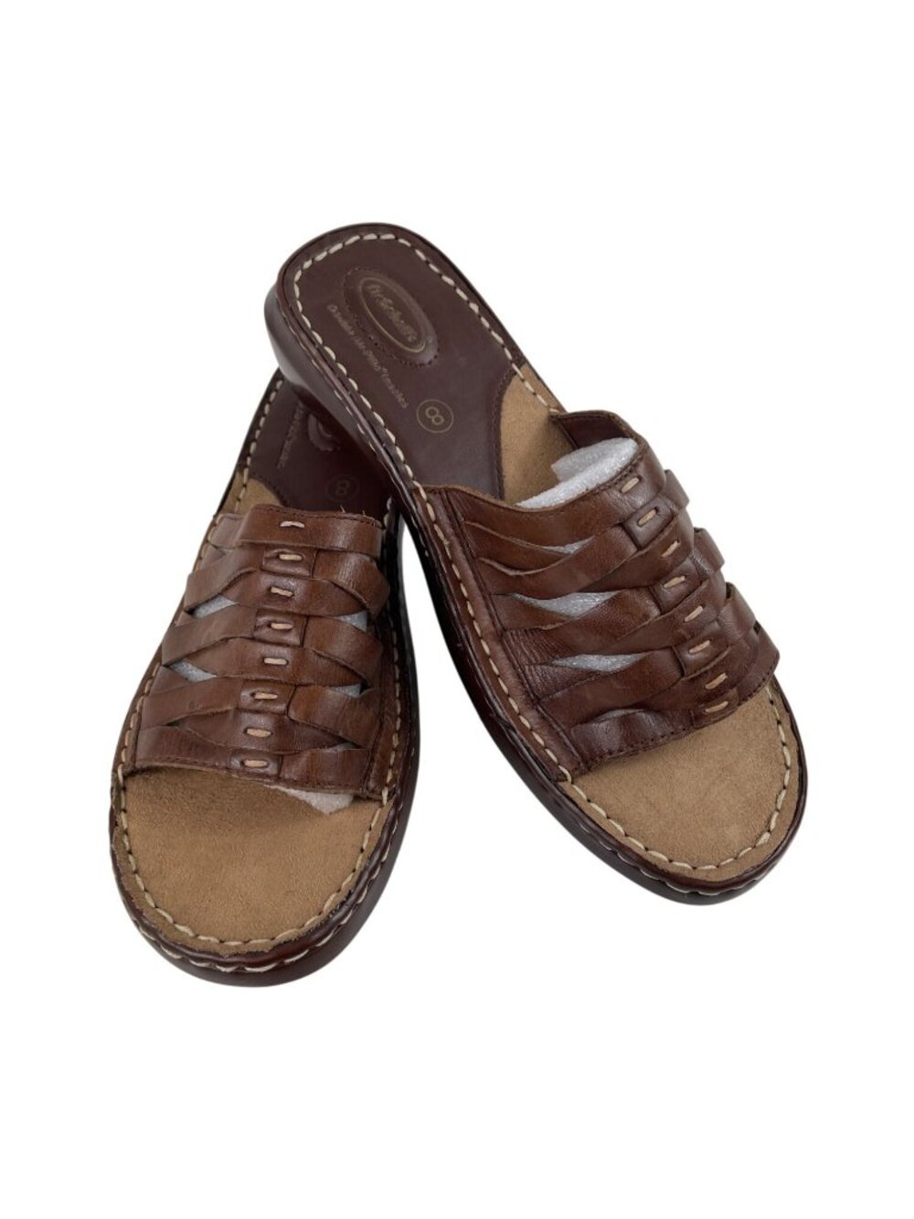 Dr Scholl’s Women’s Shoes Brown Leather Reba II Comfort Sandals Size 8